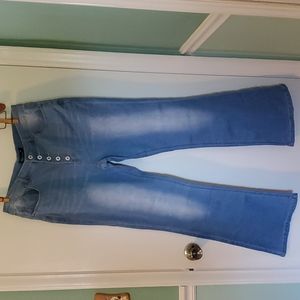 90s Vintage Button Fly Flare Leg Jean